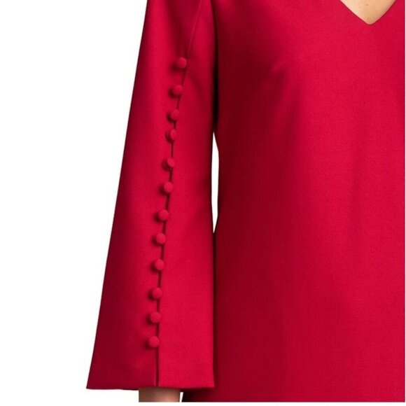 Trina Turk Selfie Shift Dress Red NEW with Tags Ladies Size 16 Evening Career - Picture 6 of 10